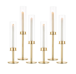 <b>Gold</b> Plated Tabletop Candlestick <b>Candelabra</b> Stand for Wedding & Parties for Easter Decorations - Product Image 4