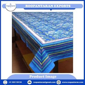 Nappe de mariage élégante en coton à fleurs blanches ou pastel infroissable et tendance pour les banquets de réception et les événements en vente - Product Image 6