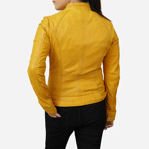 Meilleures Ventes de Vêtements Automne/Hiver Nouvelle Collection Vestes en Cuir Véritable pour Femmes Tissées à la Main Manches Longues Vente en Gros - Product Image 2