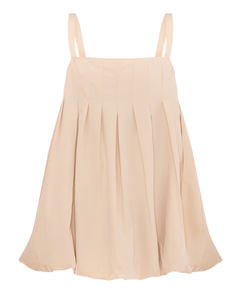 Vente chaude Femmes Personnaliser Robes Col Droit Décolleté Spaghetti Strap Manches Pierre Tissé Plissé Bouffée Robe De Bal - Product Image 1