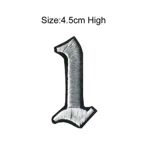 Parches bordados de tela personalizados más vendidos, insignias para coser, parches bordados, ropa, VELCRO, parches numéricos y alfabéticos - Product Image 4