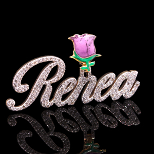 Colgante de Acero Inoxidable con Diamantes de Imitación, Estilo Hip Hop, Personalizado y Moderno - Product Image 1