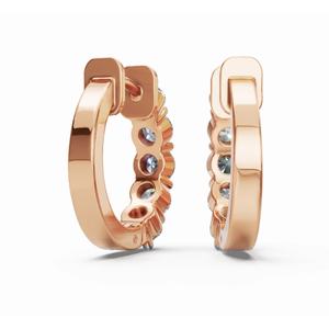 Aros Premium de Oro de 9 Quilates Lumiere Modern Radiance, Corte Redondo, Joyería Cultivada en Laboratorio, Proveedor Mayorista B2B para Exportación - Product Image 4