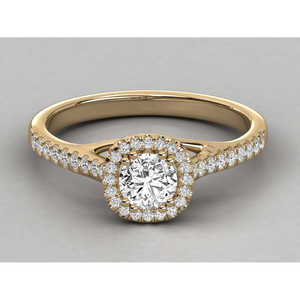 Anillo de compromiso de oro amarillo de 14 quilates con diamante cultivado en laboratorio para hombre, corte pera, claridad VS, joyería fina con certificado IGI, platino - Product Image 1