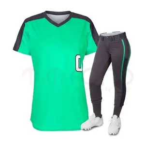 La squadra di Softball in stile unico realizzata in fabbrica indossa uniformi da Softball con Design personalizzato uniforme da Softball