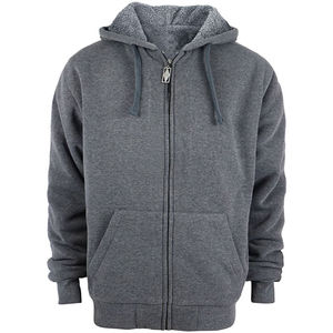 Sudadera con Capucha para Jóvenes, Otoño, Cálida, con Cierre Completo, 100% Algodón, Chaqueta de Felpa, Holgada, Transpirable, con Diseño Bordado en Relieve - Product Image 1