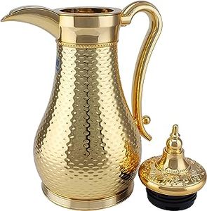 หม้อกาแฟอาหรับและกาน้ำชาสีทองสำหรับร้านอาหารโรงแรมในบ้าน - Product Image 6