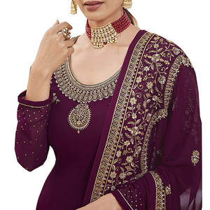 Vestido de mujer con diseño bordado, novedad de 2025, vestidos bordados de fiesta de 3 piezas para mujeres paquistaníes a la venta - Product Image 3