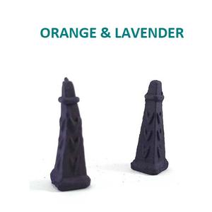 Natural Orange & Lavender Square Backflow <b>Incense</b> <b>Cones</b> Wholesale Supply From Best Brand ( Purple ) - Product Image 1
