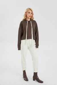 Sweat-shirts en coton de qualité pour femmes, logo personnalisé, style streetwear, vêtements de sport, longueur standard, hiver, appliques brodées, respirant - Product Image 4