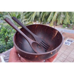 Ensemble de saladiers en coquille de noix de coco écologique fait à la main fabricant vietnamien vaisselle de cuisine à domicile personnalisée impression compétitive - Product Image 3