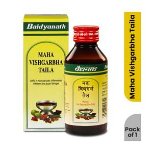 Aceite de Masaje Ayurvédico Baidyanath Mahavishgarbh de 100 ml, Efectivo para el Dolor Muscular y Articular - Product Image 5