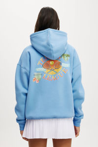 Sweat à capuche graphique surdimensionné pour femmes à épaules tombantes Gumball Premium personnalisé Sweats à capuche anti-rides et respirants Sweat à capuche zippé pour femmes - Product Image 4