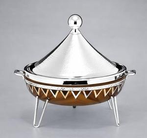 Olla de Acero Inoxidable de Lujo, Aislada, Hecha a Mano, con Tapa Martillada, Diseño Ecológico Personalizable, Compatible con Todas las Estufas - Product Image 1