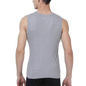 Vente en gros, Logo personnalisé, débardeurs respirants pour hommes, Fitness, couleur unie, musculation, Singlets, entraînement - Product Image 4