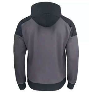 Conjunto de chándal de invierno con logotipo personalizado de 400GSM OEM/ODM, chaqueta con capucha recortada con estampado de hojaldre y sudaderas con cremallera sólida bordada - Product Image 2