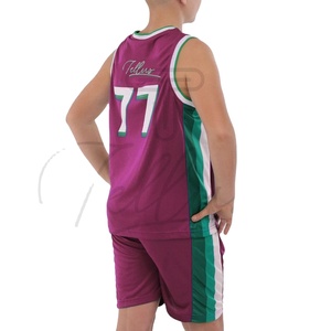 New Design <b>Basketball</b> Uniforms Hot Selling <b>Basketball</b> Wear <b>Kids</b> Quick Dry Sublimated <b>Basketball</b> Uniform Set - Product Image 6