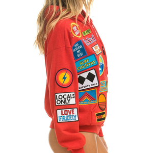 Sweat à capuche zippé Boxy surdimensionné pour hommes Logo personnalisé Patches à capuche pour hommes en détresse Broderie - Product Image 3