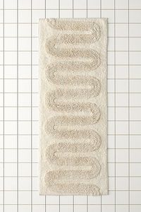 Tapis de salle de bain absorbant, tapis de bain antidérapant 16 x 24, tapis de sol en coton écologique, motif floral moderne, facile à nettoyer, séchage rapide - Product Image 3
