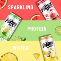 Kostenlose Probe: 250ml Zuckerfreies Sprudelndes Protein-Energiegetränk mit Zitrone und Limette (Dose) für Marke Brix 9, 24 Monate Haltbarkeit