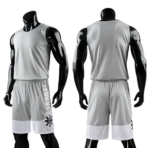 Maillots de basket-ball respirants confortables personnalisés professionnels conception libre ligue équipe joueurs Logo uniforme de basket-ball - Product Image 5