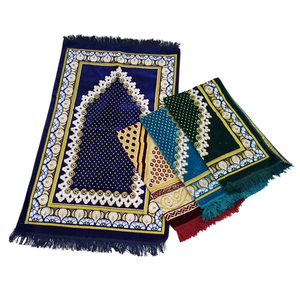 พรมสำหรับละหมาด,เสื่อกันนาดมุสลิม Sajjadah ราคาถูกแบบตุรกี - Product Image 5