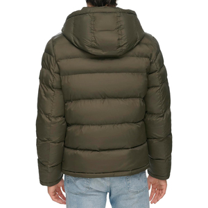 Manteau bouffant léger et chaud de la meilleure qualité avec fermeture à glissière à capuche en toile pour l'hiver Service OEM disponible - Product Image 5
