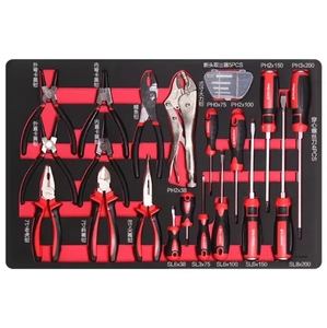 Bằng cách bán hàng đặc biệt sửa chữa tự động có thể khóa tủ công cụ màu Đỏ bảy ngăn kéo với năm Bộ dụng cụ cầm tay để lưu trữ nhà để xe - Product Image 5