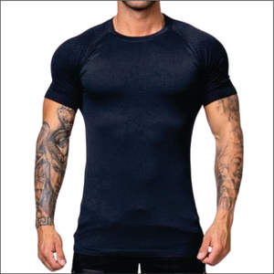 เสื้อยืดสำหรับยิมฟิตเนสยิมผู้ชายชุดกีฬาแบบสั่งทำสำหรับงานหนักดีไซน์ล่าสุด - Product Image 6