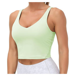สปอร์ตบราสำหรับผู้หญิงคุณภาพดีที่สุดสปอร์ตบราสำหรับเล่นโยคะฟิตเนสยิมไร้รอยต่อและระบายอากาศได้ดี - Product Image 1
