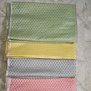 ผ้าไหม Banarasi ผ้าแจ็คการ์ดสำหรับสวมใส่และนักออกแบบเบาะผ้าแจ็คการ์ดงานแฮนด์เมดสุดหรู - Product Image 1