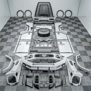 Nouveau Kit de carrosserie Style MSY pour <span class=keywords><strong>Mercedes</strong></span> Benz classe G W464 ensemble complet Modification de voiture capot pare-chocs ailes lifting facilité - Product Image 4