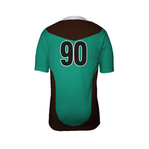 เสื้อฟุตบอลผู้ชาย ขายส่ง รับทำโลโก้ แขนสั้น ผ้าโพลีเอสเตอร์ 100% น้ำหนักเบา ระบายอากาศ แห้งเร็ว คอกลม - Product Image 3