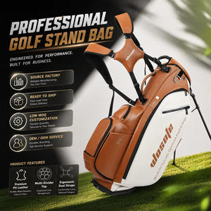 Bolsa <span class=keywords><strong>de</strong></span> <span class=keywords><strong>Golf</strong></span> Personalizada <span class=keywords><strong>de</strong></span> Cuero PU con 14 Divisores <span class=keywords><strong>de</strong></span> Longitud Completa, Ligera e Impermeable, Venta al Por Mayor <span class=keywords><strong>de</strong></span> Fábrica - Product Image 1