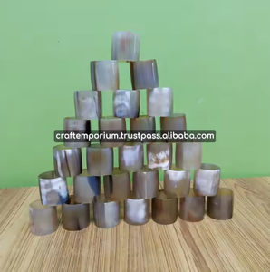 Anillo para Servilletas de Cuerno Redondo Hecho a Mano, Material Natural, Decoración Artesanal para Mesa de Comedor, Emporio de Artesanía - Product Image 3