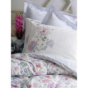Housse de couette double bohème en coton Adsila Blue - Product Image 2