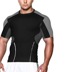 Best Quality Men's Half Sleeve Rush <b>Guard</b> Fitness Quick Dry Swim Wear Sublimation Printed Breathable <b>MMA</b> <b>Rash</b> <b>Guard</b> With UPF50+ - Product Image 3