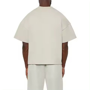 OEM Custom High Quality Cropped Boxy Fit Men's T-shirt Custom <b>Logo</b> Casual Oversized Tshirt Blank Custom t Shirt for Men - Product Image 4