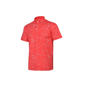 เสื้อกอล์ฟผู้ชาย 6 สี ยี่ห้อแฮนดี สีแดง/ขาว ผลิตจากโพลีเอสเตอร์ 100% ถักทอแบบแห้งเร็ว - Product Image 3