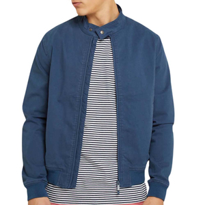 Wholesale New Autumn Fashion Men's Casual Slim Fit Bomber Jacket High Quality Waterproof Breathable Padded <b>Fleece</b> Lining Solid - Product Image 4