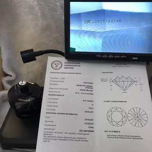 Diamantes certificados IGI GIA 0,01-Diamante blanco DEF/GH de 2 quilates Precio por quilate Diamante suelto real - Product Image 3