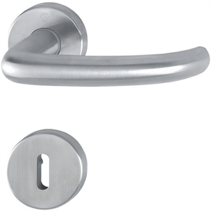 Juego de Rosetas de Acero Inoxidable HOPPE San Francisco E1301Z/42KV/42KVS F69 con Manijas en Forma de U OB DIN para Perillas de Puerta Izquierda/Derecha - Product Image 3