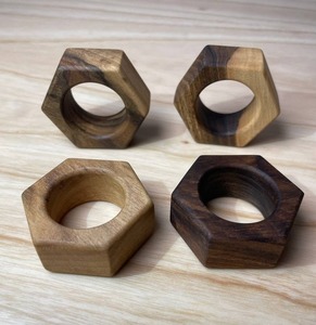 Rond de serviette en bois de la meilleure qualité pour la maison hôtel restaurant et décoration de fête utilisation de la vaisselle de finition naturelle - Product Image 4