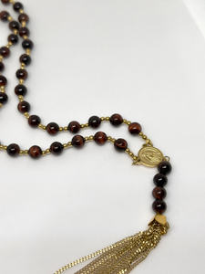 Summer Essential Moonriver Collier ras du cou en acier inoxydable noir pour femmes Style simple avec perles soufflées - Product Image 2