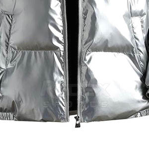 Veste d'hiver pour hommes de haute qualité Design rembourré respirant avec col à capuche et logo avant Vêtements de mode à bas prix - Product Image 6