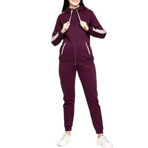 Conjunto Deportivo de Dos Piezas para Mujer, Chaqueta de Manga Larga y Pantalones Jogger de Cintura Alta, Ropa Deportiva Informal y Cómoda - Product Image 1
