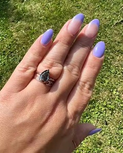 Anillo de compromiso de diamante de moissanita original gris VS2 conjunto de bisel de oro amarillo certificado anillo de boda de brida de corte de pera - Product Image 5