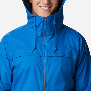Custom Front Men's Hooded Athletic Fitness Jogging Breathable Quick Dry Sports <b>Quilted</b> Canvas Windbreaker Jackets High Street - Product Image 3