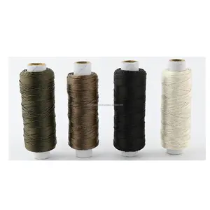 Venta al por mayor buen precio hilo de tejer de nailon hilo de coser extensiones de tejidos de pelo trenzas hilo de tejer para la fabricación de pelucas