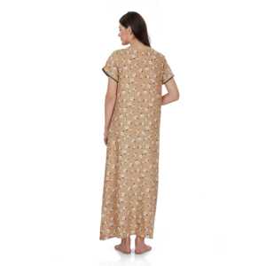 Robe de nuit longue Evolve pour femme, 100 % rayonne, imprimée, ultra douce, confortable pour l'été - Product Image 1